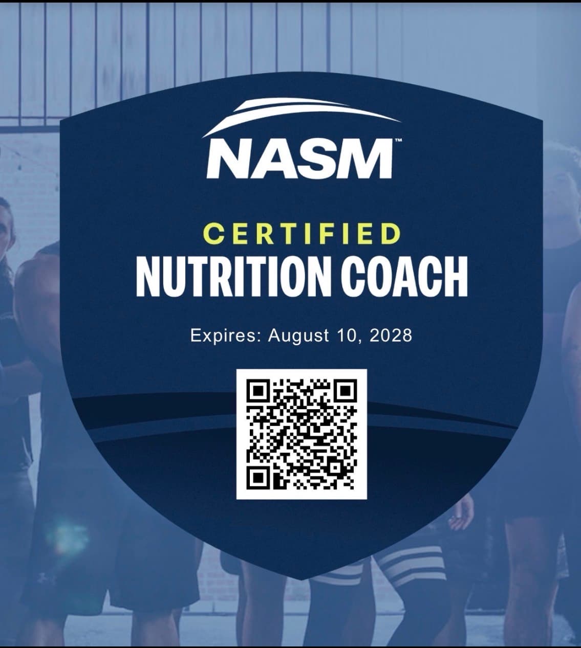 NASM Certified Nutrition Coach badge